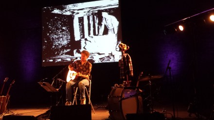 Tjerk Ridder zurück auf Zollverein auf der Bühne des Salzlagers; Fotos: Stille