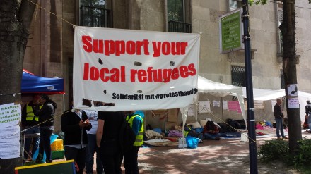 Fotos vom Protestcamp syrischer Flüchtlinge in der Innenstadt von Dortmund; Claus-Dieter Stille