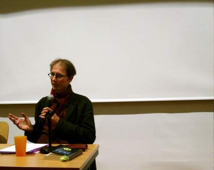 Fabinan Scheidler beantwortet Fragen aus dem Publikum.