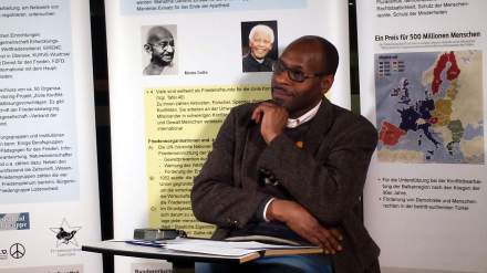 Peter Donatus prangerte die Machenschaften des Westens in der Welt an.